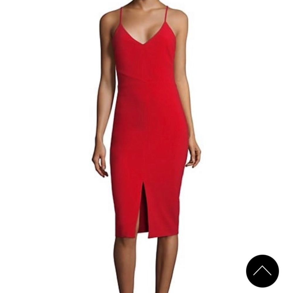 Chiara Boni Little Red Spaghetti Dress